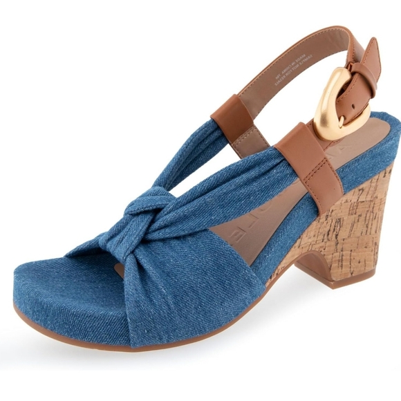 Aerosoles, Miki Denim Slingback Sandal - Picture 1 of 7